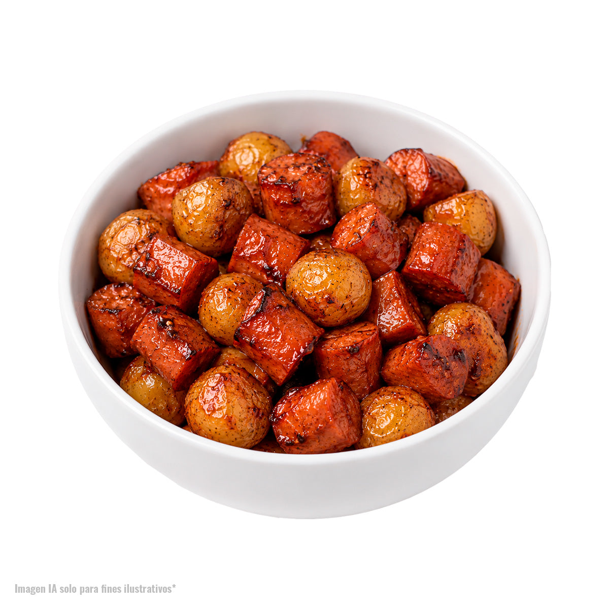 Papas Cambray con Salchichas Asadas (Un cuarto)