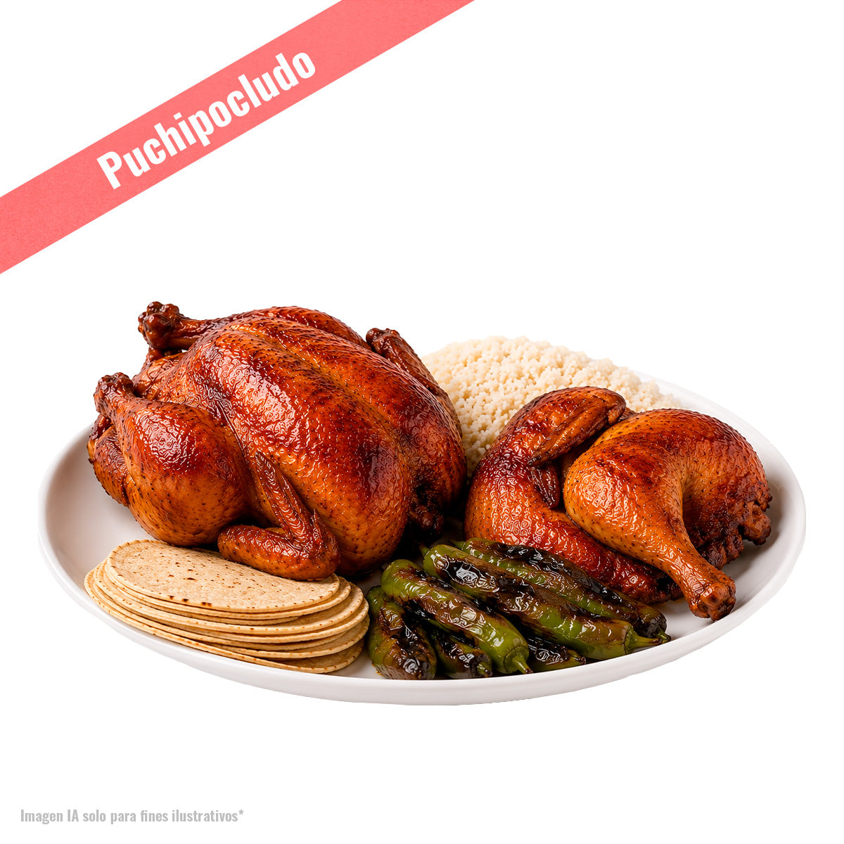 Pollo Rostizado Completo + Medio Pollo